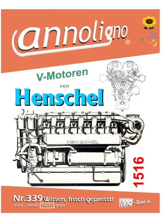 Henschel AG Motoren Baureihe 1516 V-Motoren Bild- Bedienungsanleitung & Wartungsanleitung  - annoligno 339 -